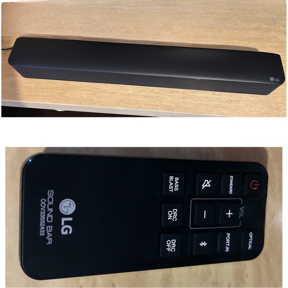 LG Sound Bar - Bluetooth compatible -  with remote control